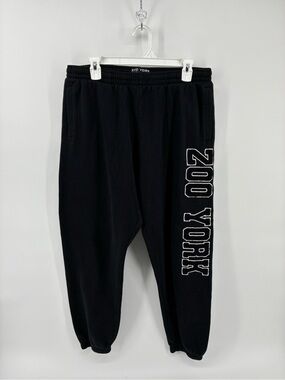 Zoo York Black Sweatpants with White Side Logo